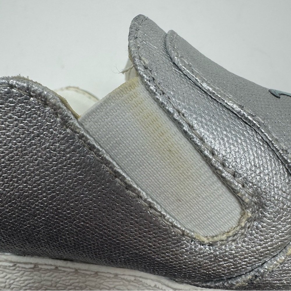 Circus by Sam Edelman Silver Slip-On Sneaker Later Alligator Statement Kidcore - Picture 16 of 16